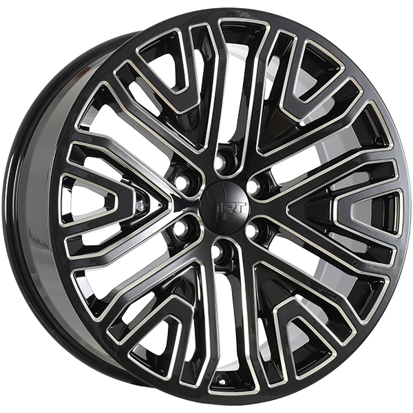 REPLICA 176 | 22x9.0 6x139.7 ET28 CB 77.8 - Noir lustré - Rebord usiné