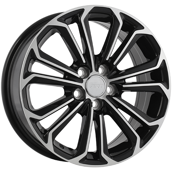 REPLICA 95 | 16x6.5 5x100 ET40 CB 54.1 - Noir lustré - Façade machinée