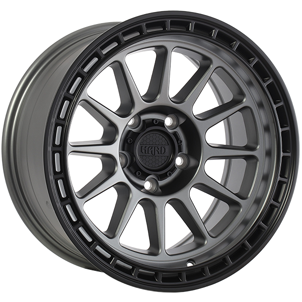 MOJAVE | 17x8.5 5x127 ET-6 CB 71.5 - Gris Satin - Contour noir