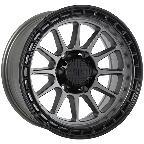 MOJAVE | 17x8.5 6x139.7 ET-6 CB 93.1 - Gris Satin - Contour noir