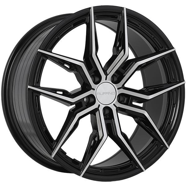 ELEGANZA | 18x8.0 5x120 ET35 CB 67.1 - Noir lustré - Façade machinée
