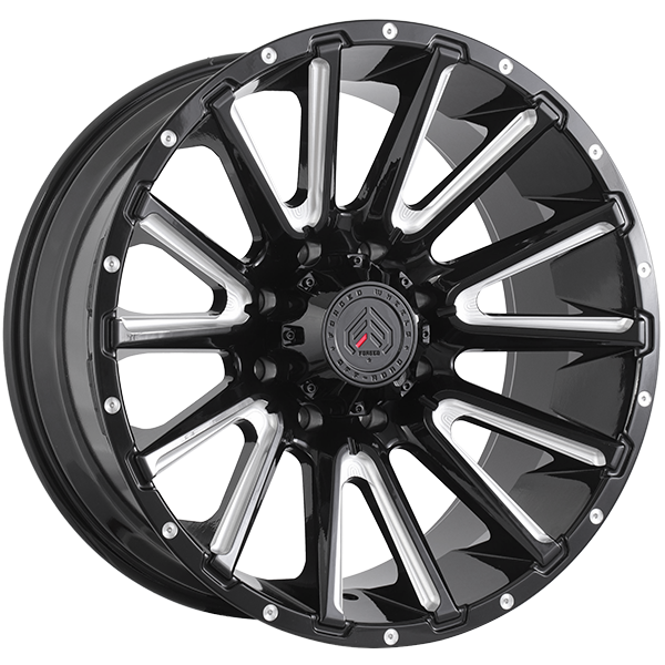 XR110 | 20x10.0 ET-19 CB 125.1 - Noir lustré - Rebord usiné