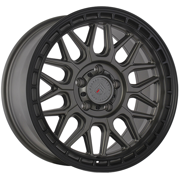 XR11 | 18x9.0 5x127 ET20 CB 77.8 - Gris Satin - Contour noir