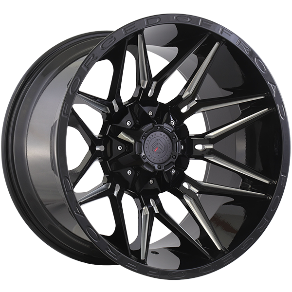 XR111 | 20x10.0 ET-12 CB 108.1 - Noir lustré - Rebord usiné